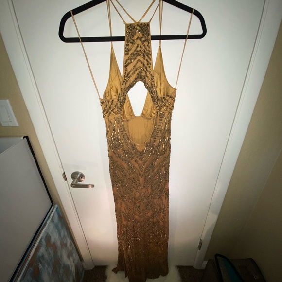 Beaded & Sequin Evening Dress | Nicole Miller - Picture 2 of 7